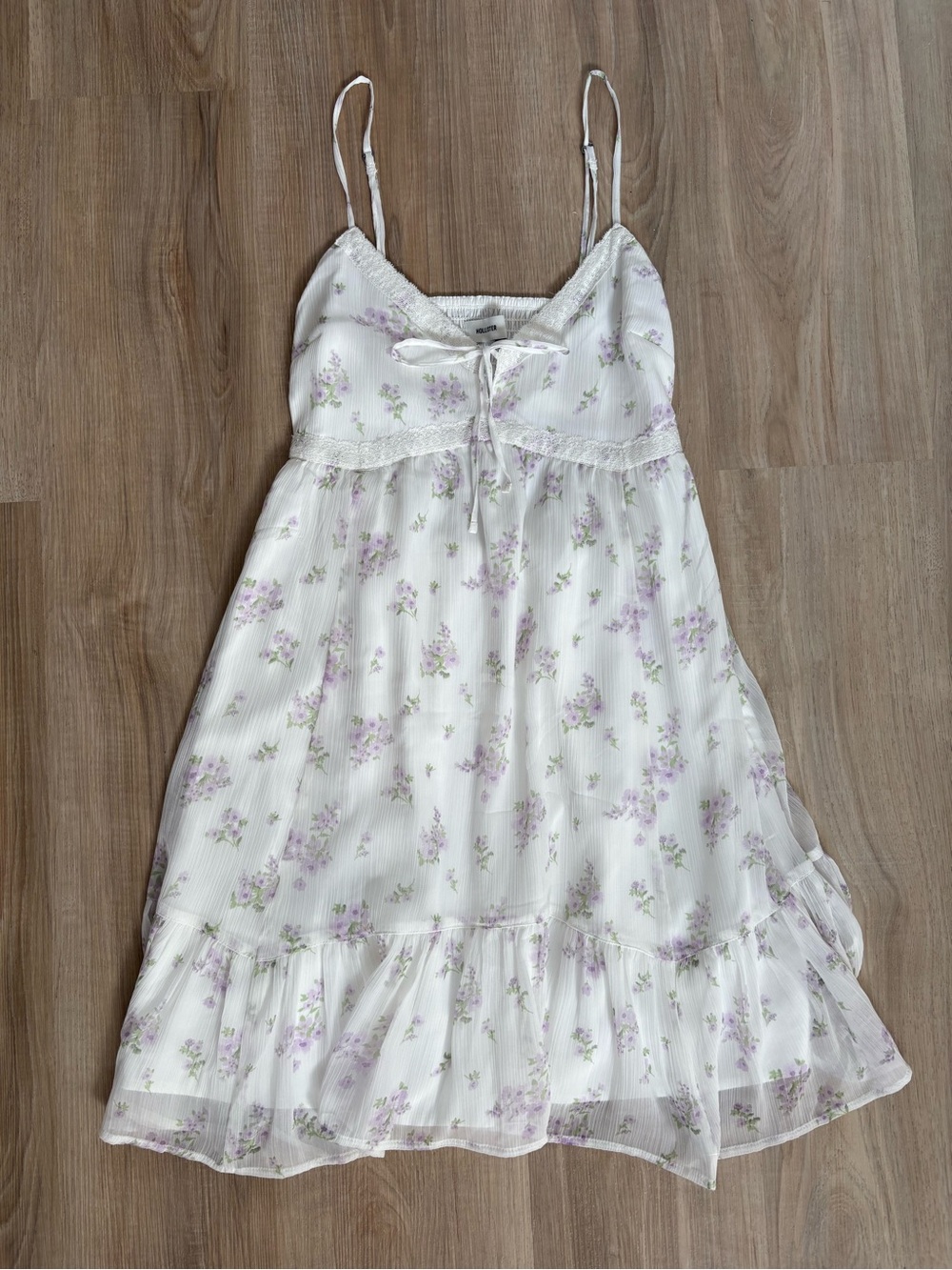 Hollister Mini Dress with Lavender Floral Print
